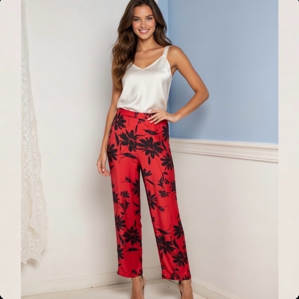 100% Silk Pants with beaded accents Cruise Wear 6